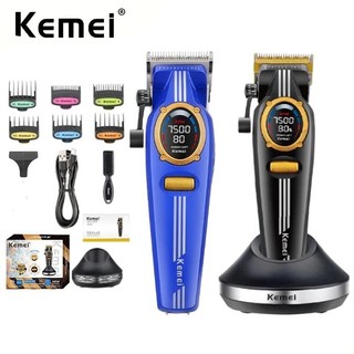 Kemei 1692 Cắt Tóc Điện Chuyên Nghiệp Không Dây Tông Đơ Cắt Tóc Nam DIY Máy Cắt Tóc 9000RPM Động Cơ Từ Tính
