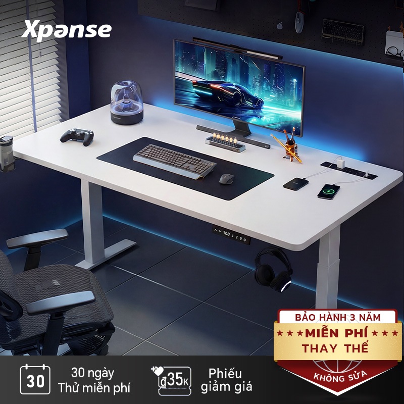 Bàn nâng hạ thông minh Xpanse Z-B6 Động cơ yên tĩnh siêu êm,Lớp phủ chống trầy xước mài mòn | bàn Là