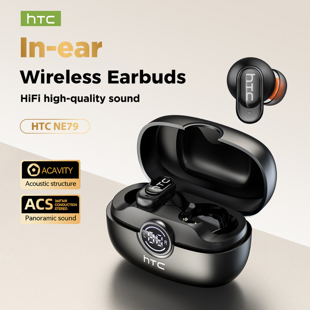 HTC NE79 Tai nghe dịch Video AI mới Tai nghe Bluetooth MINI HIFI ENC Gọi Tai nghe không dây tăng cường tiếng ồn với tuổi thọ pin dài 72 giờ | BigBuy360 - bigbuy360.vn