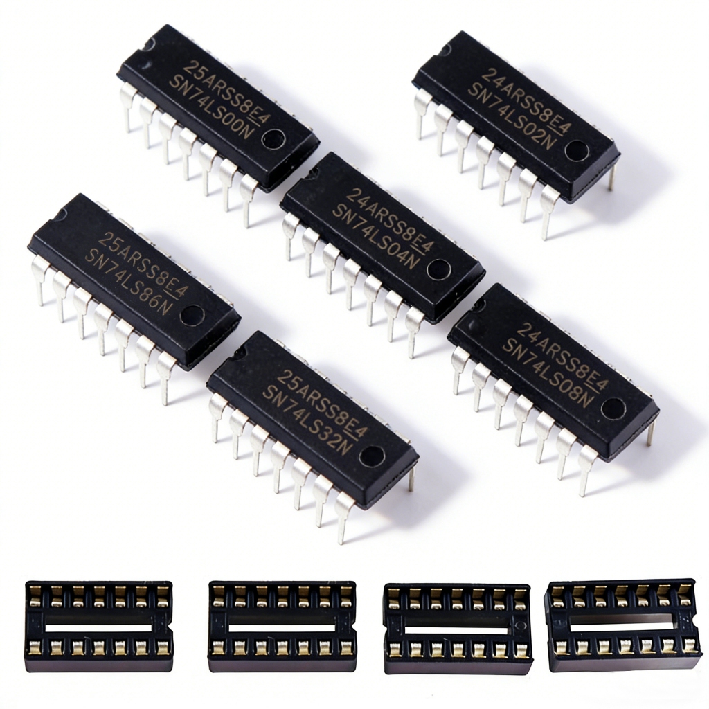 48 CHIẾC 6 Loại 74LS00 / LS02 / LS04 / LS08 / LS32 / LS86 IC Chip Ki