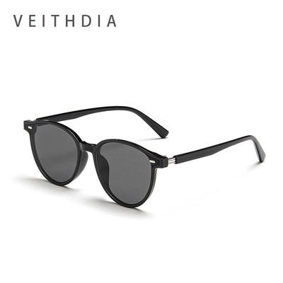 Kính mát nữ retro hình bầu dục VEITHDIA WF305 với công nghệ UV400 bảo vệ mắt, phù hợp cho đường phố và ngoài trời