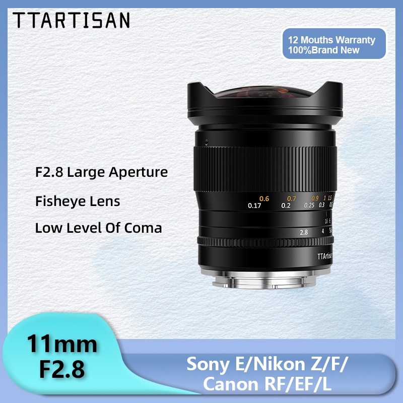 Ttartisan 11mm F2.8 Full Fame Fisheye Ống kính lấy nét thủ công góc rộng dành cho Leica M Leica Sigm