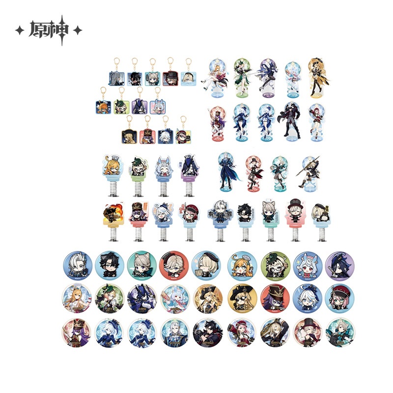 Sunsyea Genshin Impact Chính thức Merch miHoYo Original Fontaine Series Acrylic Đứng Huy hiệu Furina