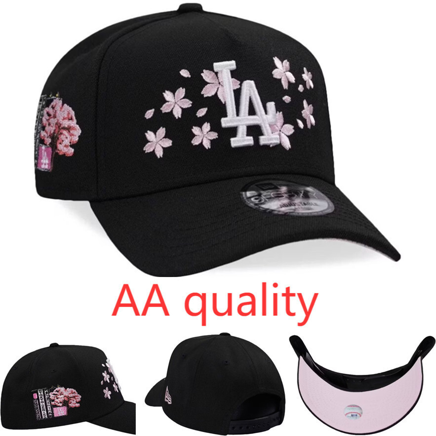 Mũ bóng chày New Era Los Angeles Dodgers Tokyo Series Sakura phiên bản màu đen và hồng, kiểu dáng 9F