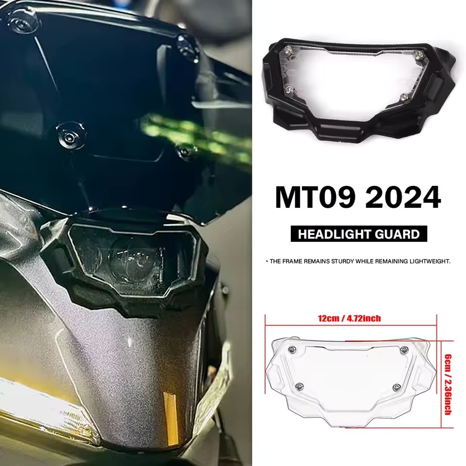 Dành Cho Xe Yamaha MT09 MT 09 mt09 MT-09 2024 2025 Phụ Kiện Xe Máy Đèn Pha Bảo Vệ Đèn Trước Đèn Đầu 