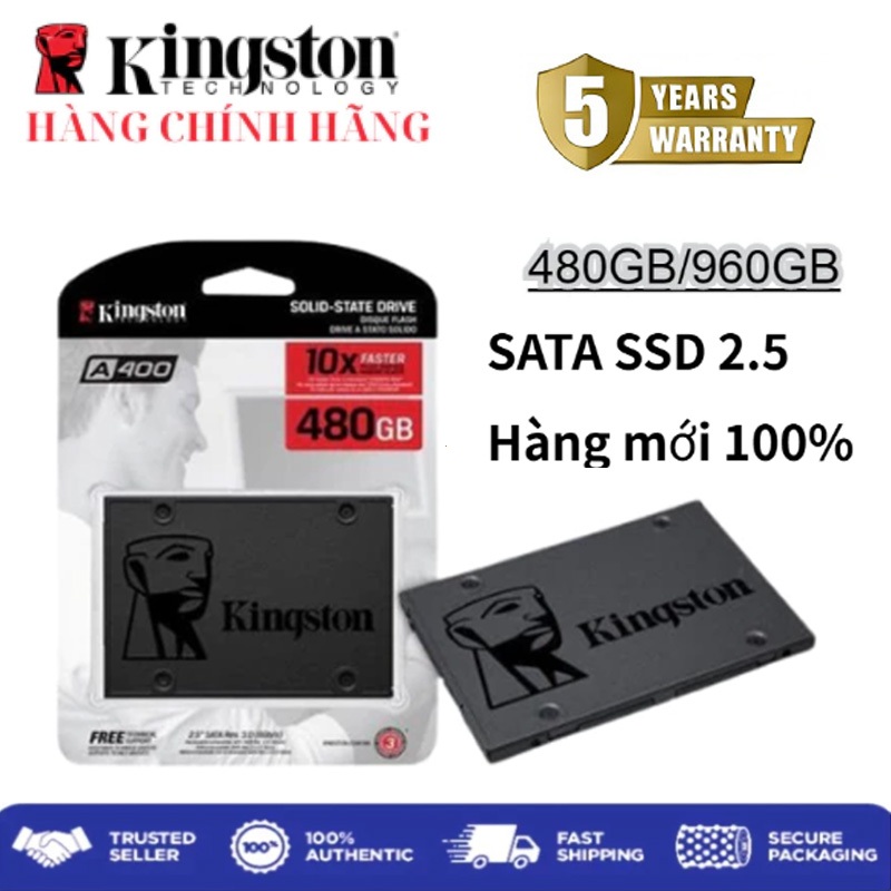 SSD Kingston A400, 480GB / 960GB 2.5 Inch SATA3 Bảo hành sản phẩm chính hãng Bảo hành 5 năm