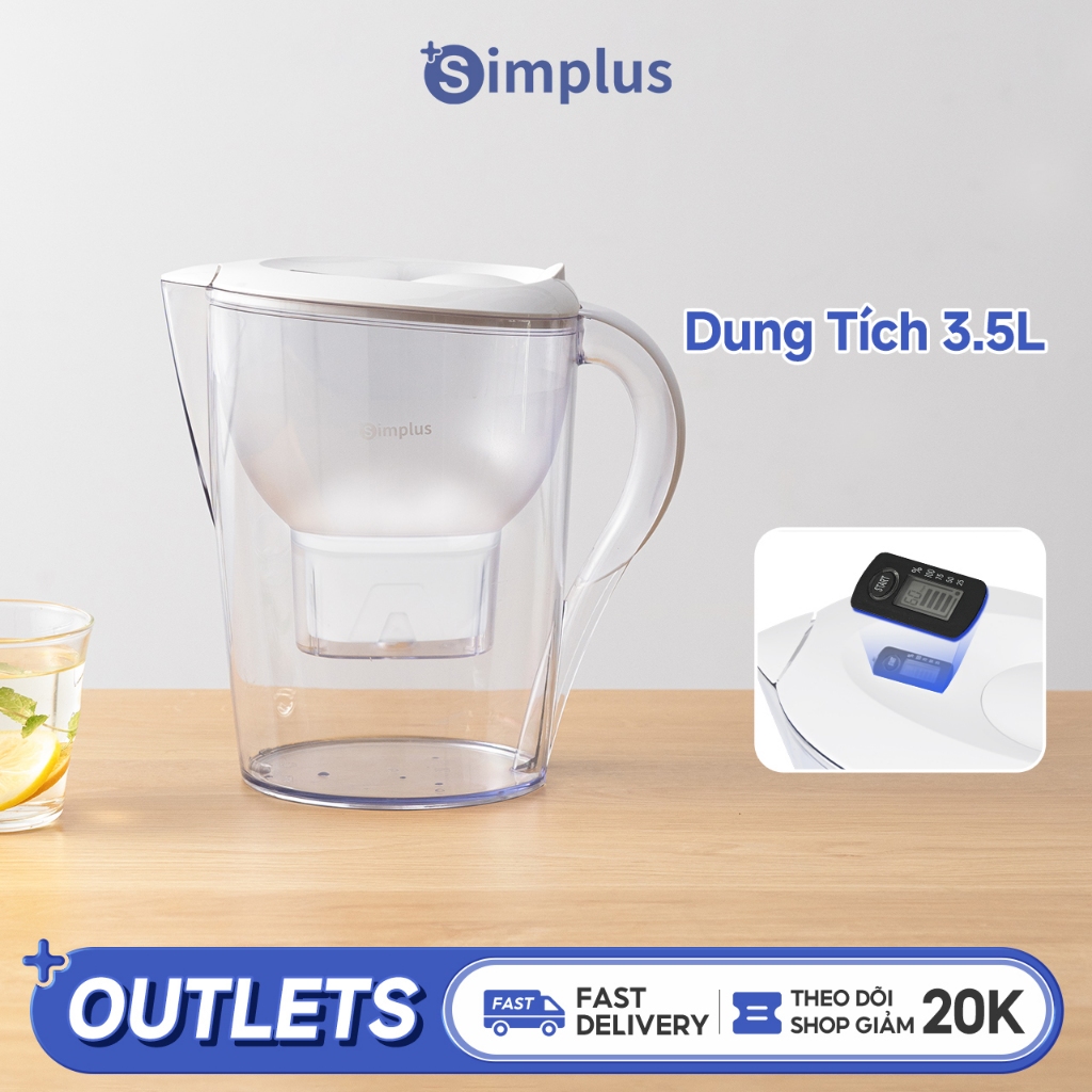 Simplus Bình Lọc Nước Dung Tích Lớn 3.5L LVSH001 - Bảo Hành 12 Tháng