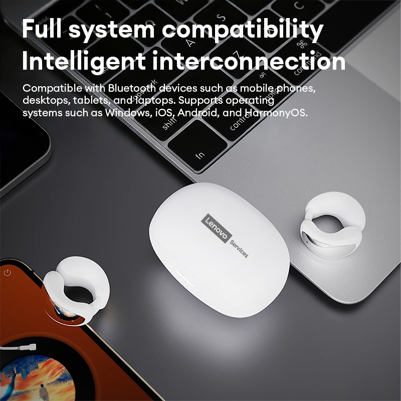Tai nghe Bluetooth Lenovo RS121 OWS HIFI HD Chất lượng âm thanh 360 ° Hiệu ứng âm thanh toàn cảnh Chờ lâu Thoải mái khi đeo Bluetooth6.0 | BigBuy360 - bigbuy360.vn