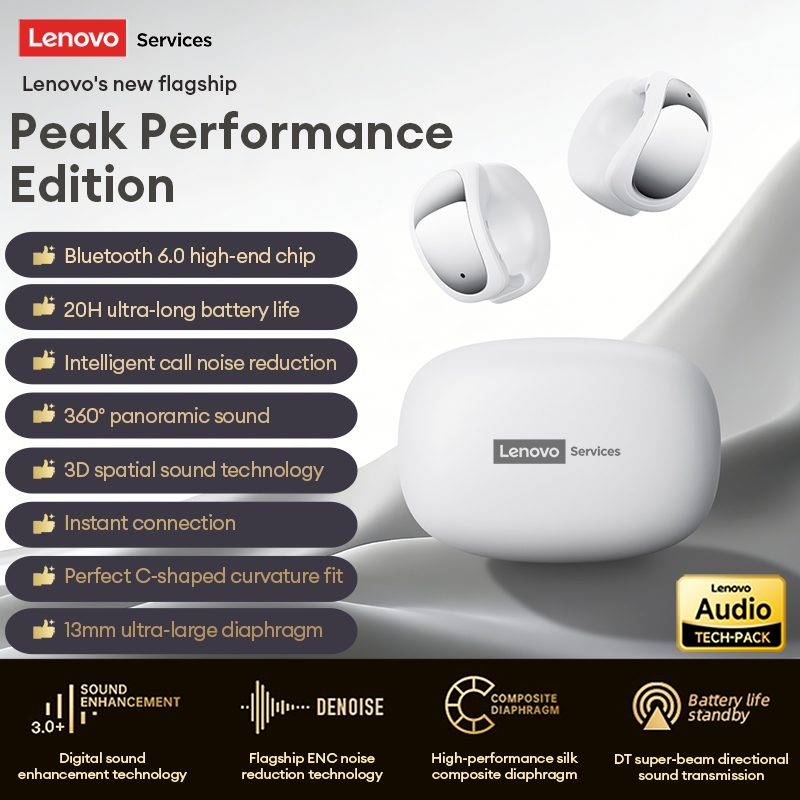 Tai nghe Bluetooth Lenovo RS121 OWS HIFI HD Chất lượng âm thanh 360 ° Hiệu ứng âm thanh toàn cảnh Chờ lâu Thoải mái khi đeo Bluetooth6.0 | BigBuy360 - bigbuy360.vn