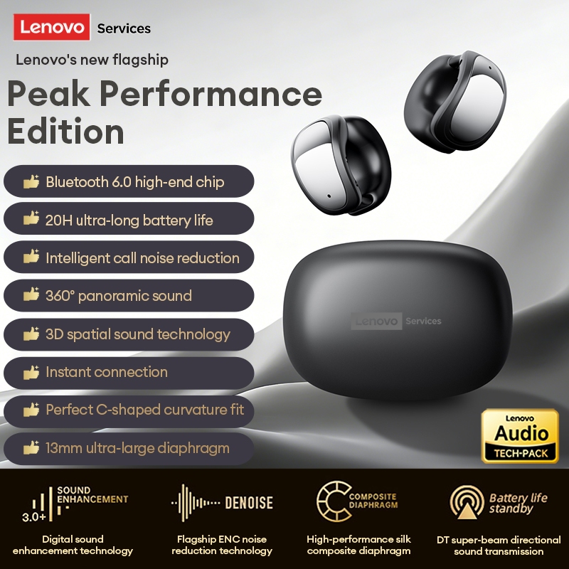 Tai nghe Bluetooth Lenovo RS121 OWS HIFI HD Chất lượng âm thanh 360 ° Hiệu ứng âm thanh toàn cảnh Chờ lâu Thoải mái khi đeo Bluetooth6.0 | BigBuy360 - bigbuy360.vn