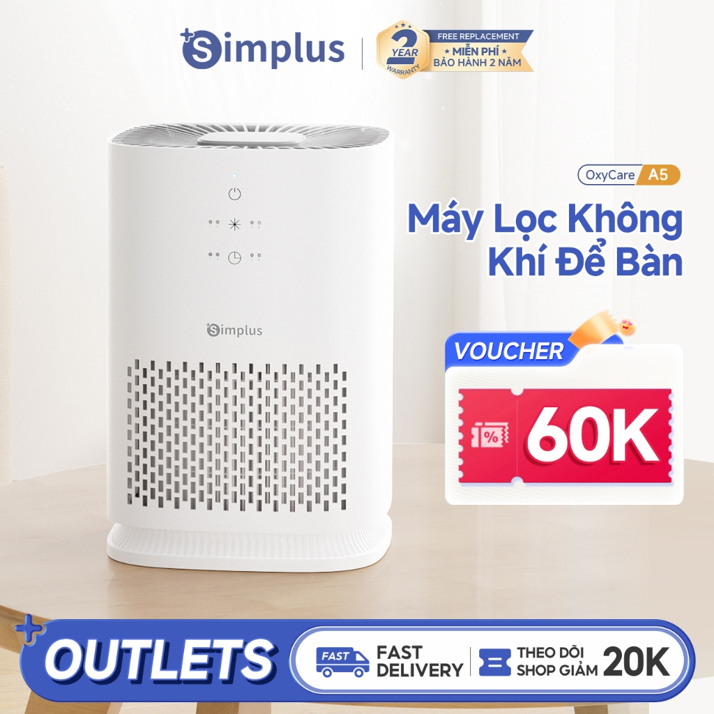 Simplus Máy Lọc Không Khí Hẹn Giờ 8 Tiếng Dành Cho Diện Tích 32㎡ Bộ Lọc HEPA H11 KQJH008 - Bảo Hành 24 Tháng | BigBuy360 - bigbuy360.vn