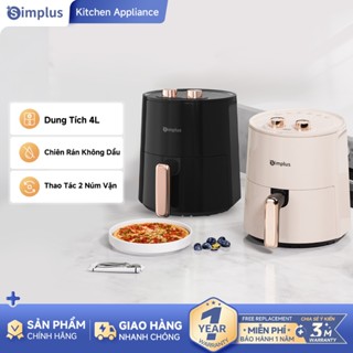 Simplus Nồi chiên không dầu 4L dung tích lớn chiên nướng đa năng không dầu mỡ Tặng kèm khay lọc dầu  - KQZG007 - Bảo Hành 1 Năm 1 Đổi 1