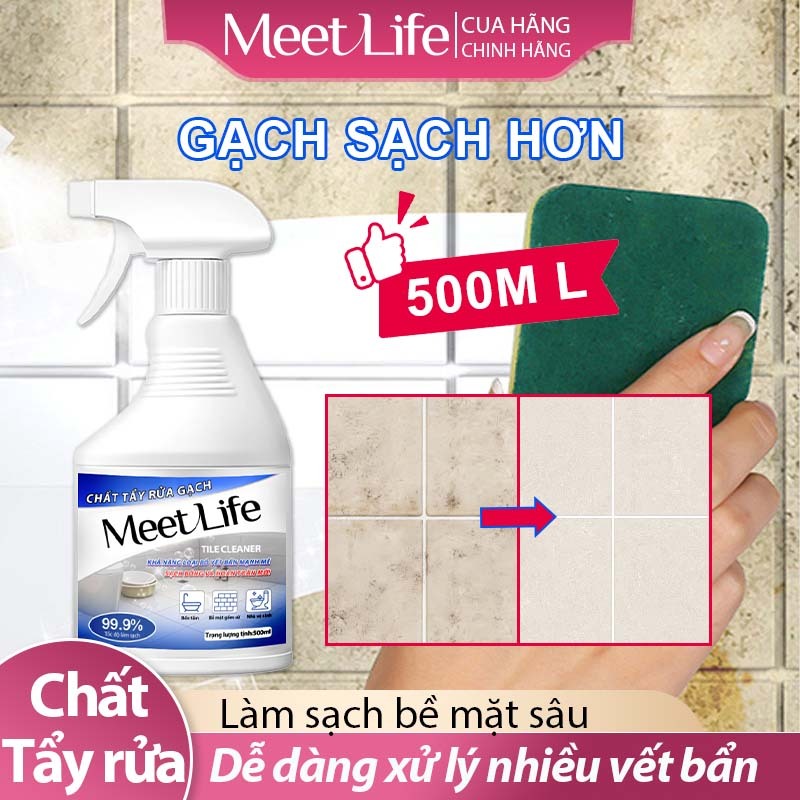 Tẩy Sàn Gạch 500ml Dung Dịch Tẩy Xi Măng Cặn Vết Ố Bẩn Nấm Mốc Trên Nền Gạch Đồ Men