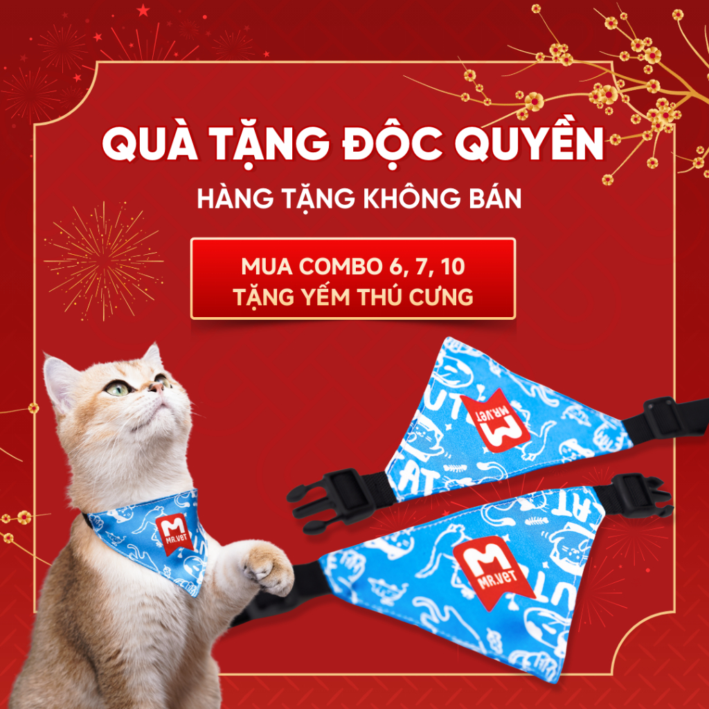 [Hàng tặng không bán] Yếm thú cưng Mr Vet cực xinh