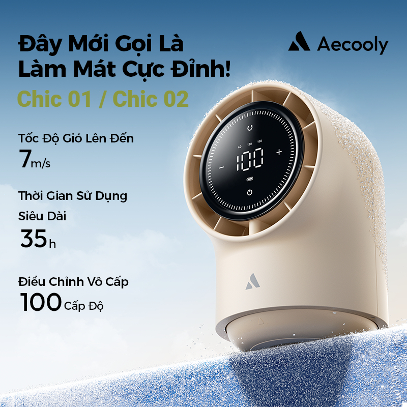 Aecooly Quạt Để Bàn Di Động 180° Màn hình LED xoay 8000mAh Ký túc xá / Phòng ngủ Quạt bàn hoạt động yên tĩnh