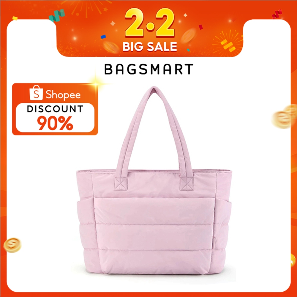 BAGSMART Túi Tote dành cho nữ, Túi Tote đeo vai nhẹ, Du Lịch Nhẹ Gọn Đa Năng, Đi Học,Túi Đi Làm,Bag