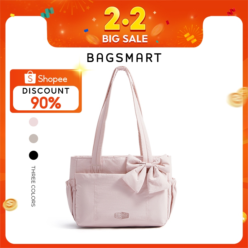 BAGSMART Túi Tote Thời Trang Mới Nữ Đeo Vai Túi Baguette Túi Xách Với 13 "Ngăn Laptop Cho Du Lịch Tậ