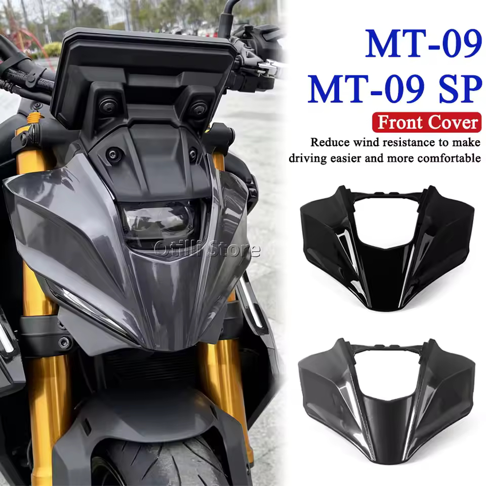 Mới Đèn Pha Giá Đỡ Bao Xe Máy Trước Đầu Bò Trên Mũi Fairing Cho Xe Yamaha MT-09 MT09 MT 09 SP 2024 2