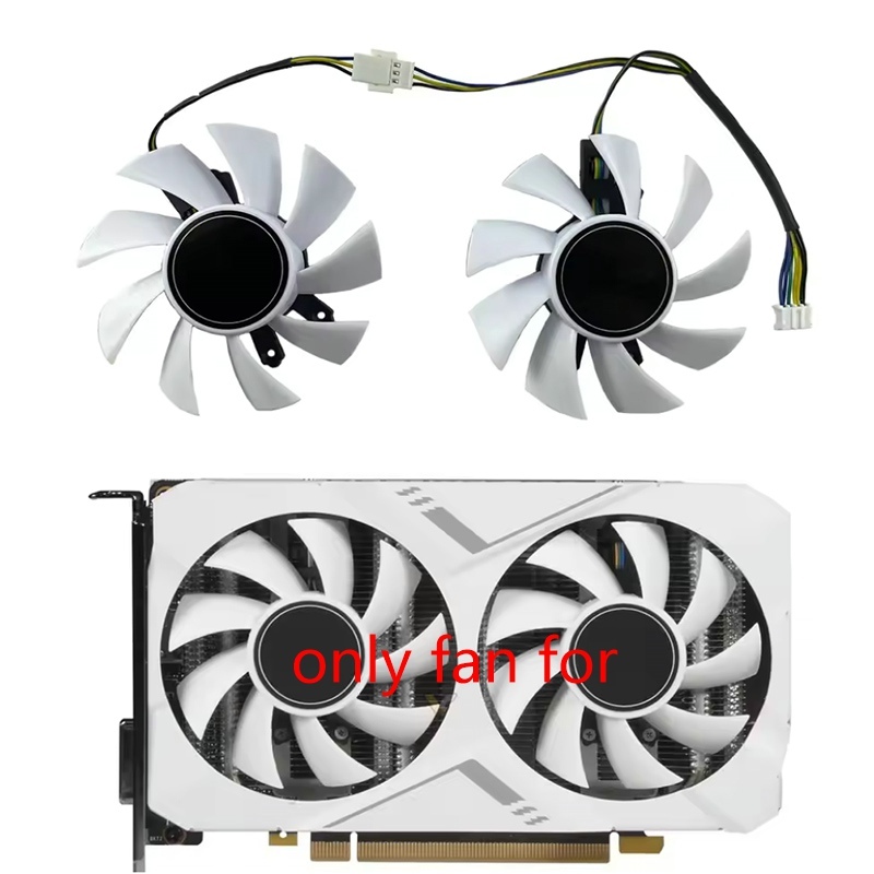 74mm Card Đồ Họa Quạt Làm Mát Cho GALAX GTX1660 1660S 1660ti Trắng MINI Card Đồ Họa Thay Thế Quạt