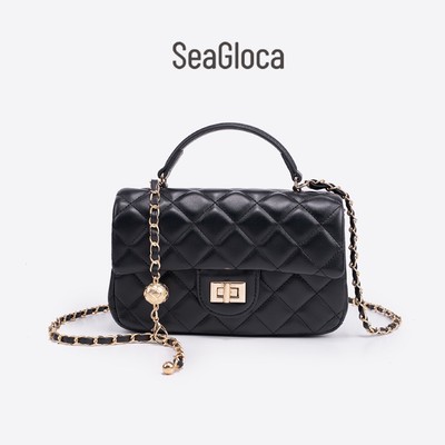 SeaGloca Túi đeo vai kim cương dày dặn đa năng sang trọng & đa năng Dây đeo dây xích có thể điều chỉnh cho nữ 58
