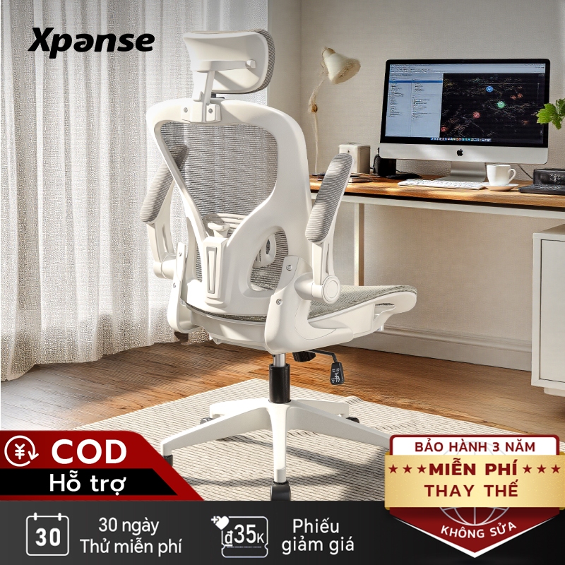 Ghế công thái học Xpanse W901 Đệm ngồi thoáng khí, phù hợp không gian nhỏ | ghế làm việc | ghế xoay văn phòng | BigBuy360 - bigbuy360.vn