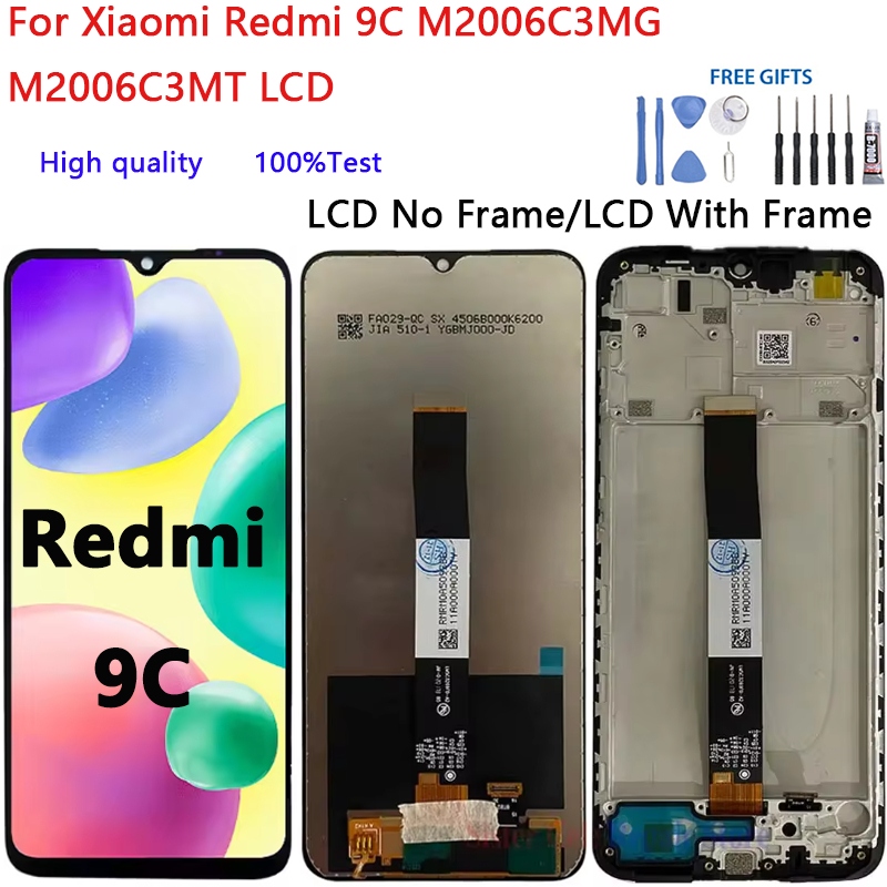 Dành Cho Xiaomi Redmi 9C M2006C3MG M2006C3MT Màn Hình Hiển Thị LCD Bộ Số Hóa Cảm Ứng Lắp Ráp Màn Hìn