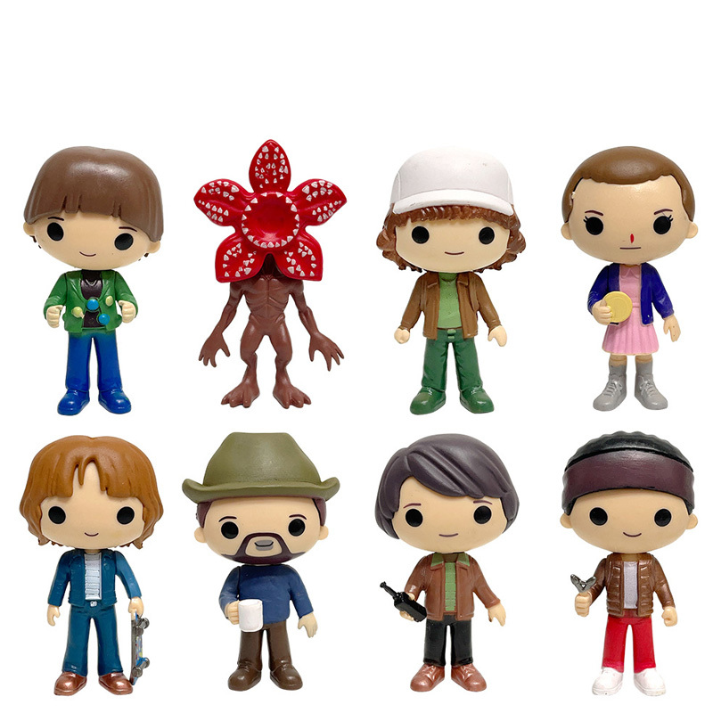 8 Cái / bộ Người Lạ Truyện Hình Jane Ives / Will Byers / Mike / flower Wheeler Nhân Vật Hành Động Co