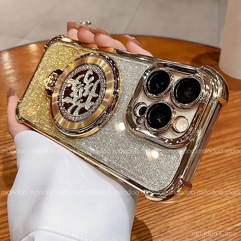 ốp lưng Funny Rotation Get rich Stand For Mi 14 13T 13 Pro 12T 12X 12S 12 POCO X6 F5 GT X3 NFC F4 X4