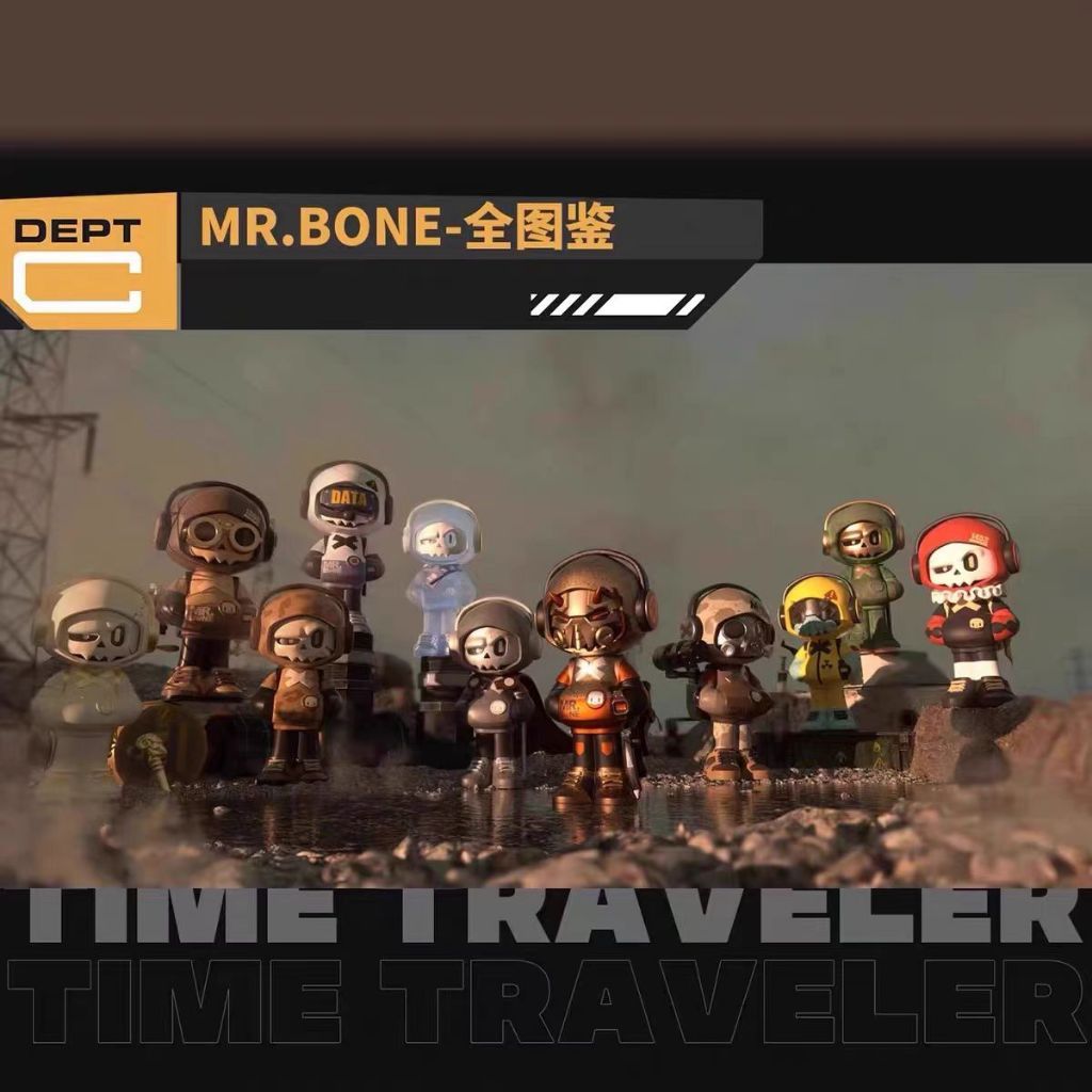 Mr. bone mini2 Hành Trình Thời Gian Hộp Bí Ẩn Series Hợp Thời Trang Chơi Hình Đồ Trang Trí Quà Tặng