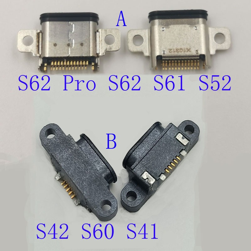 2-10 Chiếc Sạc Cắm Kết Nối USB Cho Caterpillar Cat S52 S41 S62Pro S61 S62 Pro S42 S60 Conatct Jack Đ