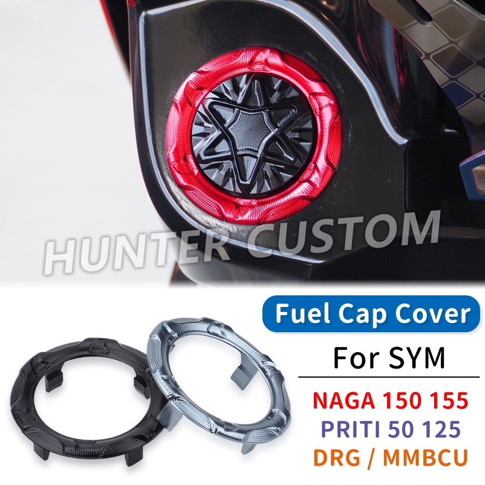 Dành Cho SYM NAGA155 150 PRITI 50 125 DRG MMBCU Xe Máy Khí Bình Nhiên Liệu Nắp Bao CNC Hợp Kim Nhôm 