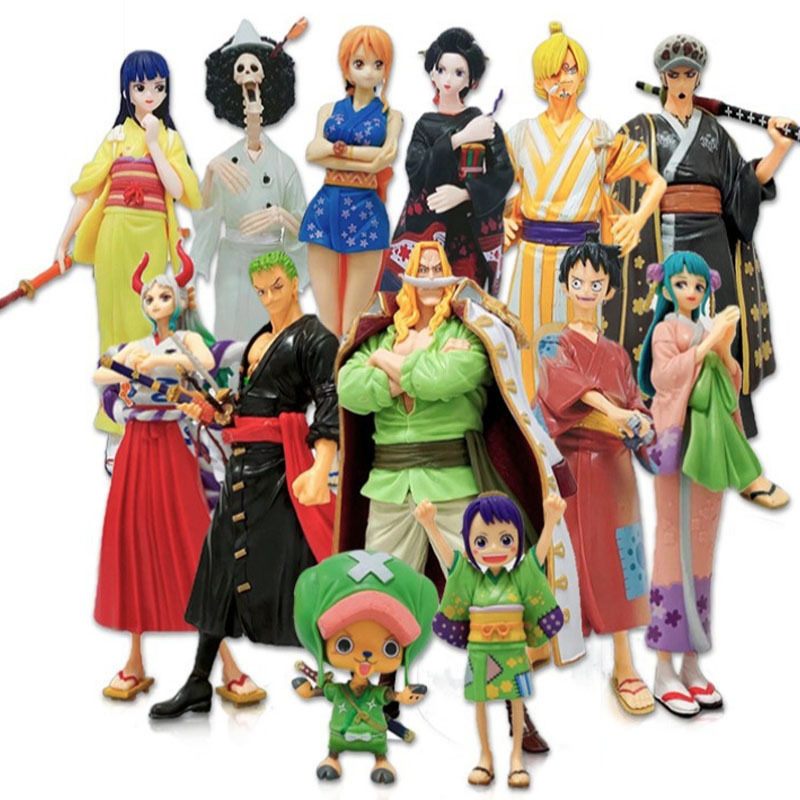 23 Kiểu 9-21CM One Piece Anime Hình Sanji Nami Roronoa Zoro Luffy Chopper Nico Robin Ace Marco PVC N