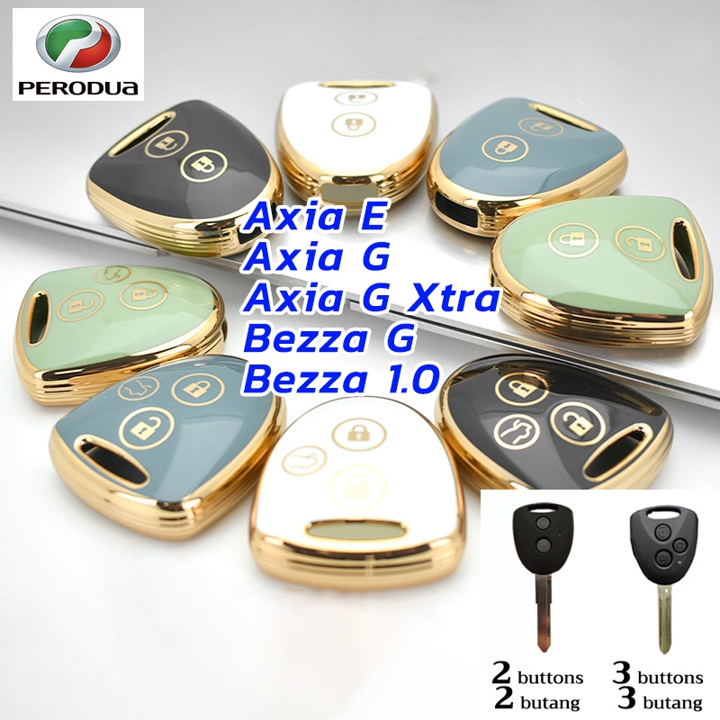 Ốp chìa khóa xe Perodua Bezza G Axia E Axia G Axia GXtra Bezza 1.0 Axia 2014 GXtra Axia 2023 G Perod