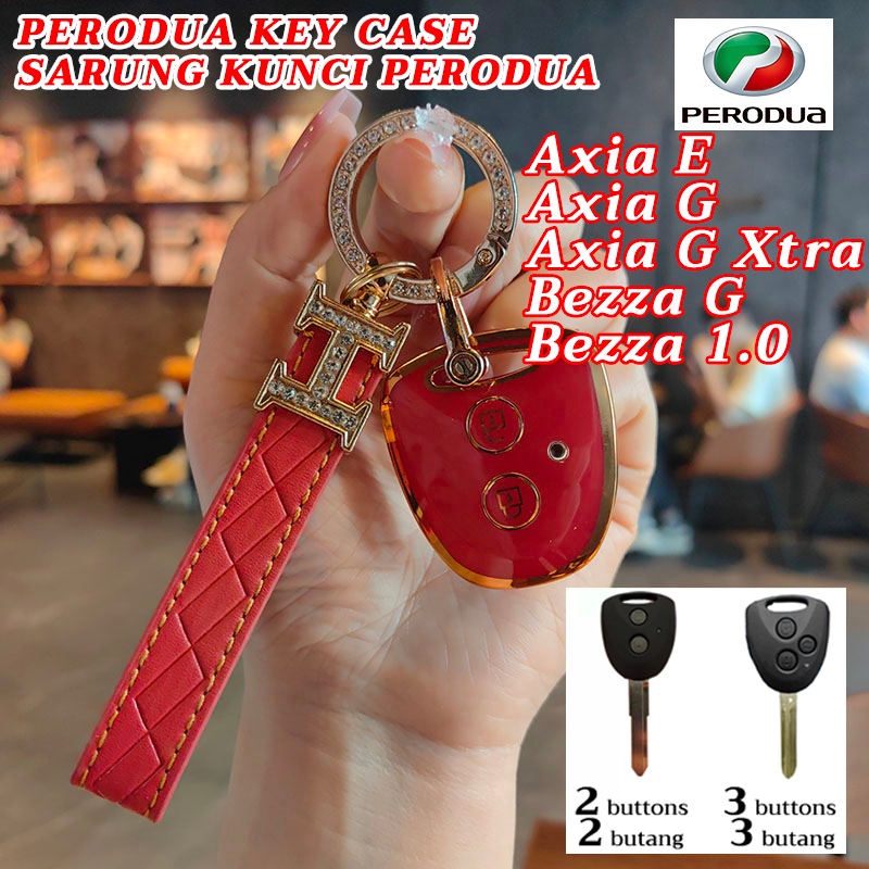 2 / 3 nút Perodua Axia GXtra Bezza G Axia E Axia G Vỏ chìa khóa xe Axia 2023 G Bezza 1.0 Axia 2014 G