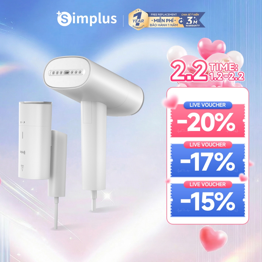 Simplus Bàn Ủi Hơi Nước Cầm Tay Công Suất 1200W (GTJH017) – Bảo Hành 12 Tháng