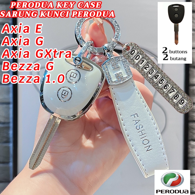 2 nút Perodua Axia GXtra Axia G Bezza G Vỏ chìa khóa ô tô Axia E Axia 2014 GXtra Axia 2023 G Bezza 1