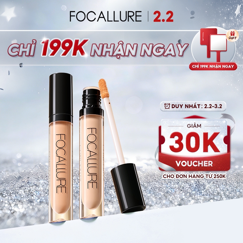 Kem che khuyết điểm FOCALLURE 10g trang điểm chuyên dụng 7 màu tùy chọn