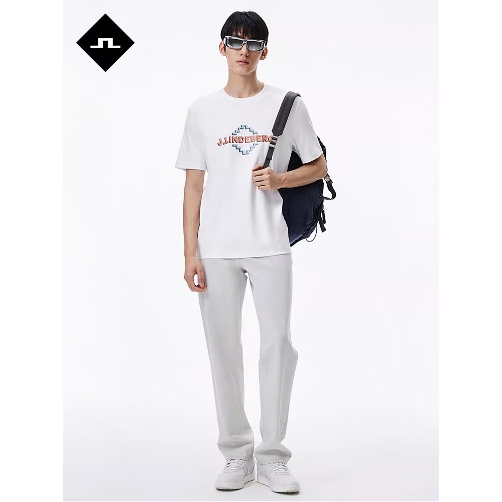 Áo thun dáng rộng in hình đơn giản JLINDEBERG