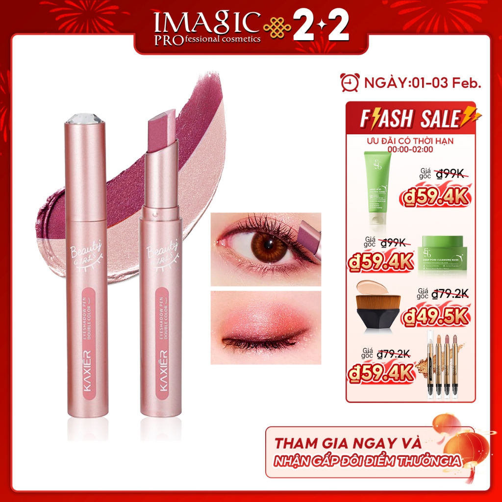 Phấn Mắt IMAGIC Chống Thấm Nước Và Mồ Hôi Hai Màu Tiện Dụng