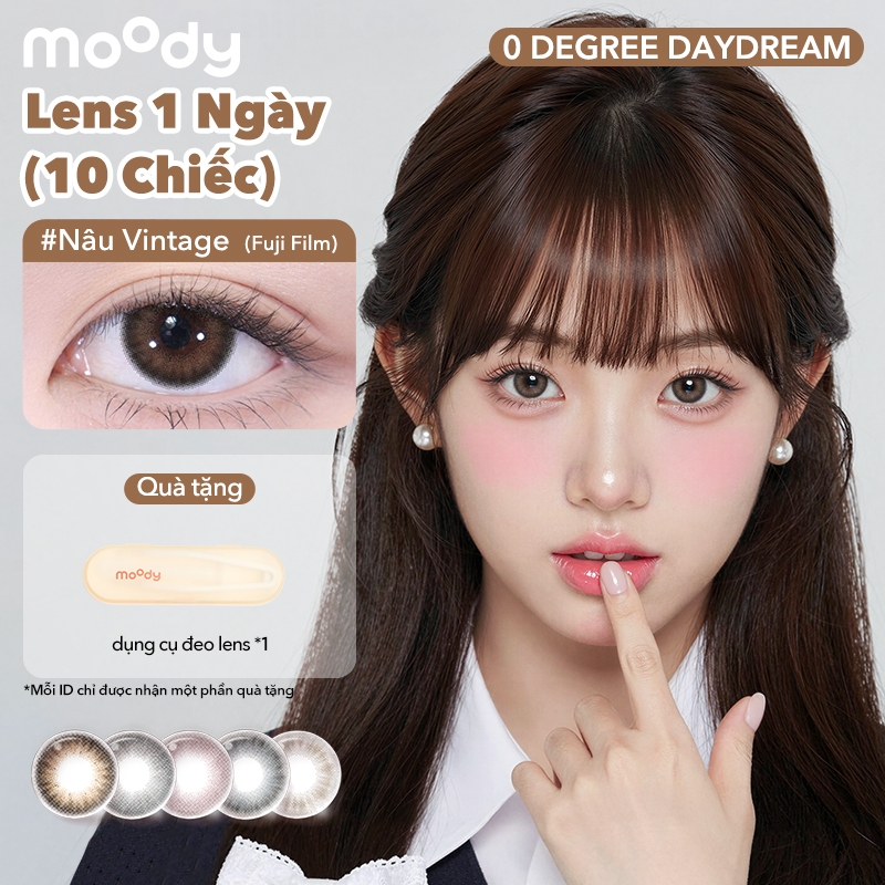 VIP - [10 chiếc | lens 1 ngày | lens 0 độ] Lens moody dùng 1 ngày, dễ phối đồ, nhiều mẫu lựa chọn, l