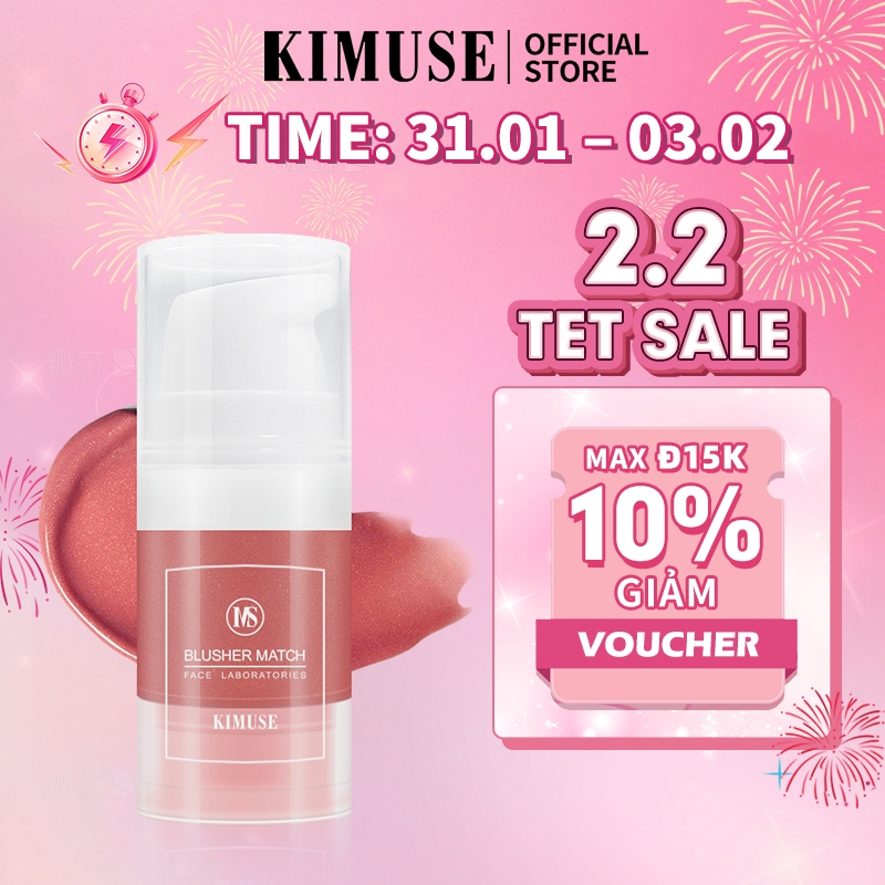 Kem má hồng KIMUSE chống thấm nước và mồ hôi 6ml