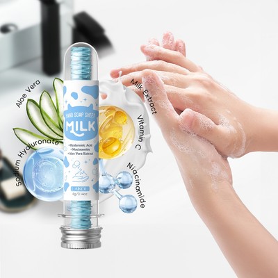Tấm xà phòng cầm tay nuôi dưỡng sữa LAIKOU | Dưỡng ẩm & Làm sáng da | Tấm xà phòng cỡ du lịch | Nhẹ nhàng cho mọi loại da