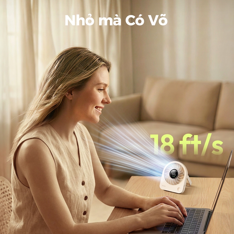 Aecooly Chic 02 Quạt để bàn Quạt cầm tay mini Quạt để bàn USB led mini Quạt di động mini, đủ nhỏ để giữ quạt để bàn USB, 4 tốc độ có thể sạc lại yên tĩnh [Thời gian làm mát tối đa 11H], 180° Chạy bằng pin có thể điều chỉnh | BigBuy360 - bigbuy360.vn
