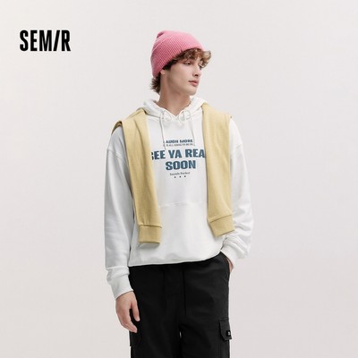 Áo thun nam Semir có mũ trùm đầu, thiết kế rộng rãi phù hợpwear thoải mái hàng ngày