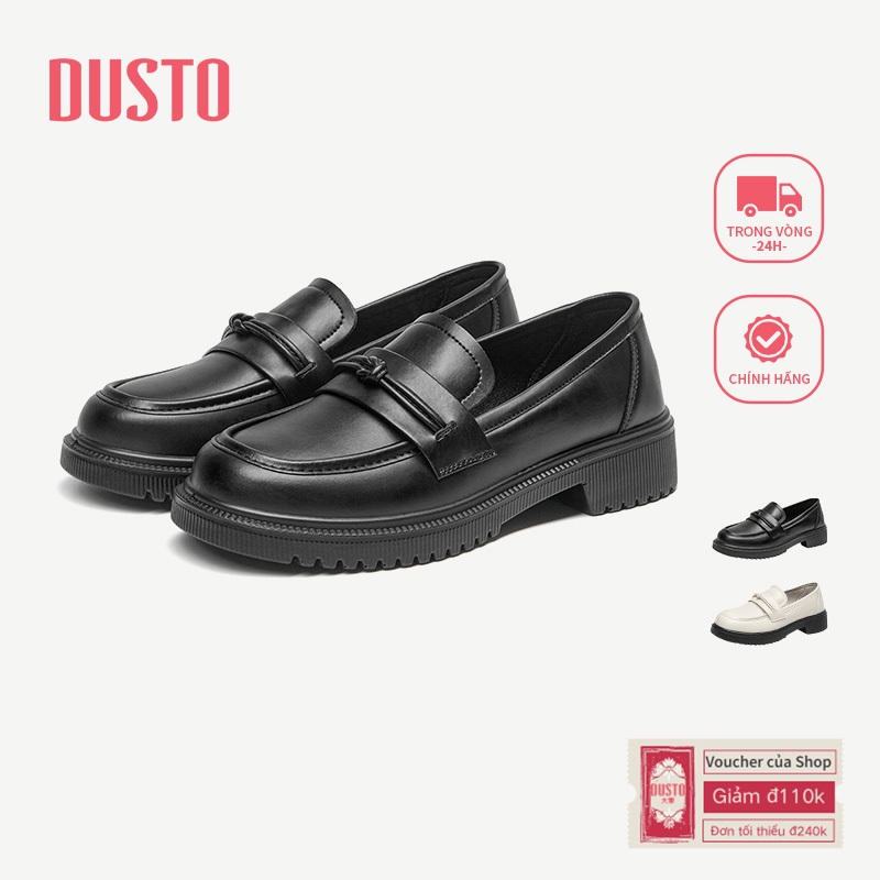 Giày lười DUSTO Giày nữ gót chân nữ Giày đế dày thoải mái DWA003260A