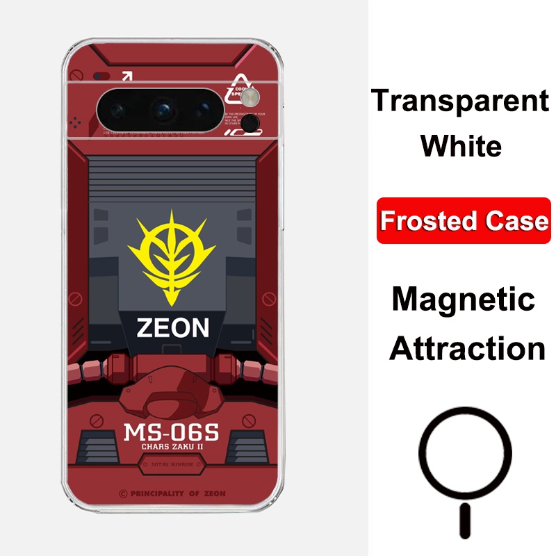 Dành Cho Google Pixel 8 Pro Từ Tính Ốp Lưng Điện Thoại Pixel8A Trong Suốt Matte Trắng TPU Silicon Mề