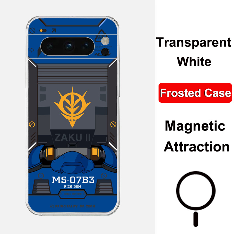 Dành Cho Google Pixel8 Pro Từ Tính Ốp Lưng Điện Thoại Pixel8A Trong Suốt Matte Trắng TPU Silicon Mềm