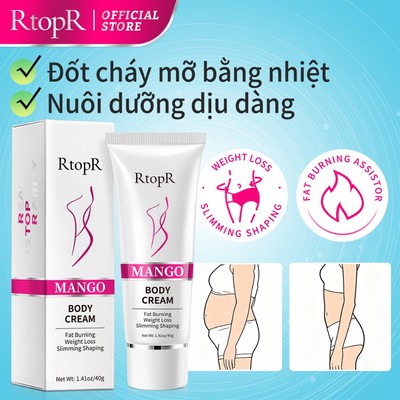RtopR Kem giảm cân Quả xoài Giảm Béo Body Giảm Béo Định Hình Tạo Đường Cong Đẹp Làm Săn Chắc Cơ Thể Mango Slimming Weight Lose Cream 40g