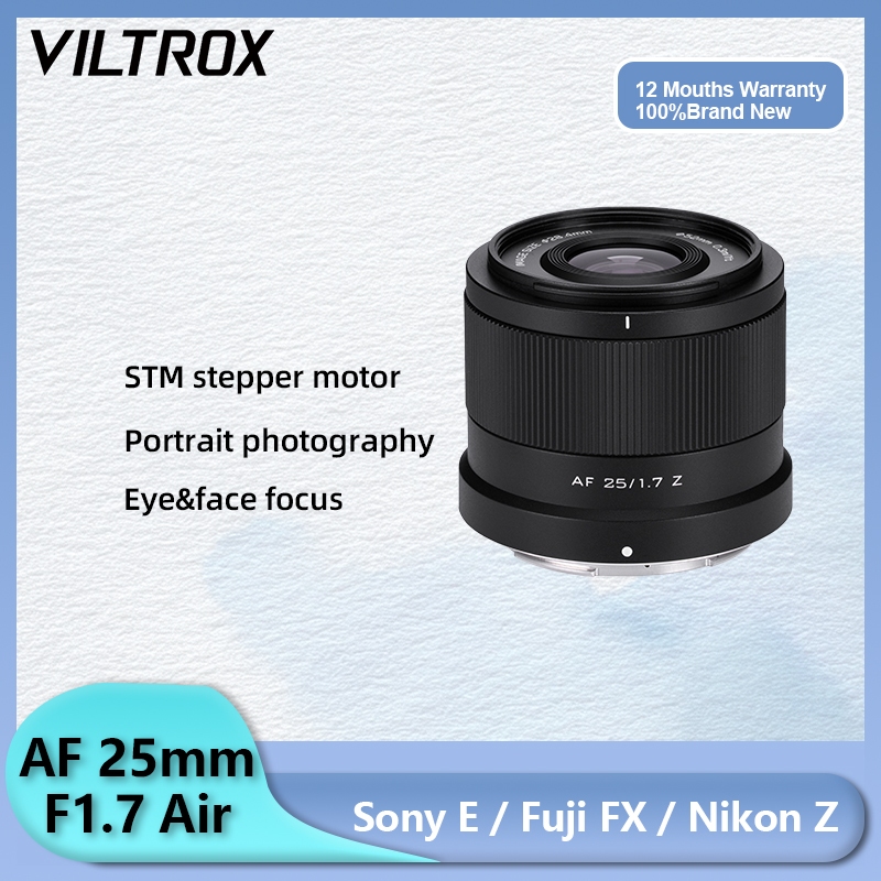 Viltrox 25mm f1.7 Air APS-C Tự Động Lấy Nét Khẩu Độ Lớn Prime Ống Kính Cho Fuji XF XT50 Sony E ZVE10