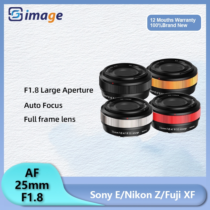 SG Image 25mm F1.8 AF Auto Focus Prime Focus Ống kính chân dung khẩu độ lớn cho Sony E Fujifilm X Ni